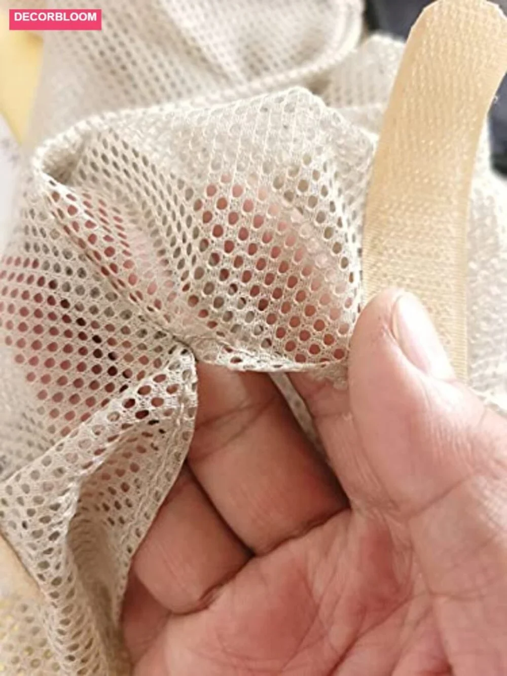 5 Pack Hanging Mesh Produce Bags - Reusable Net Storage for Onions, Potatoes,